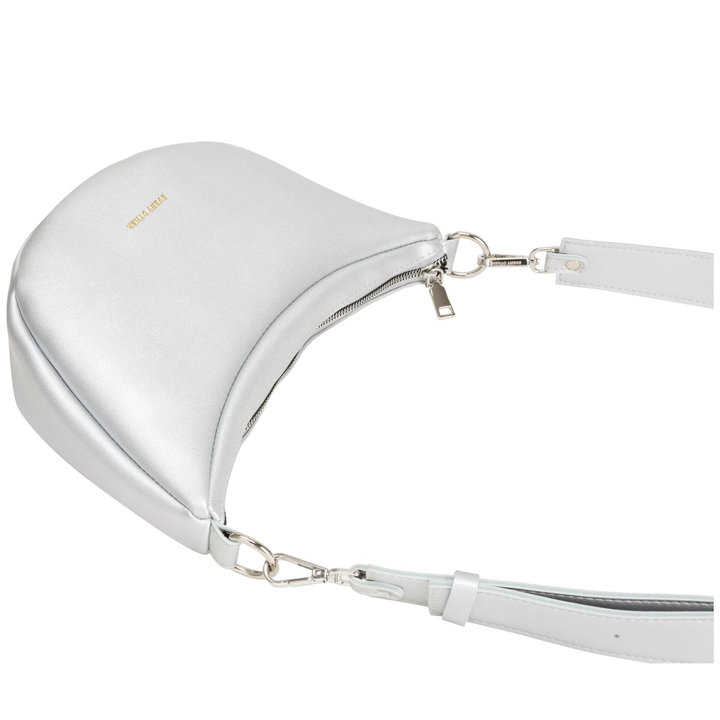 Slouch Crossbody Bag Silver