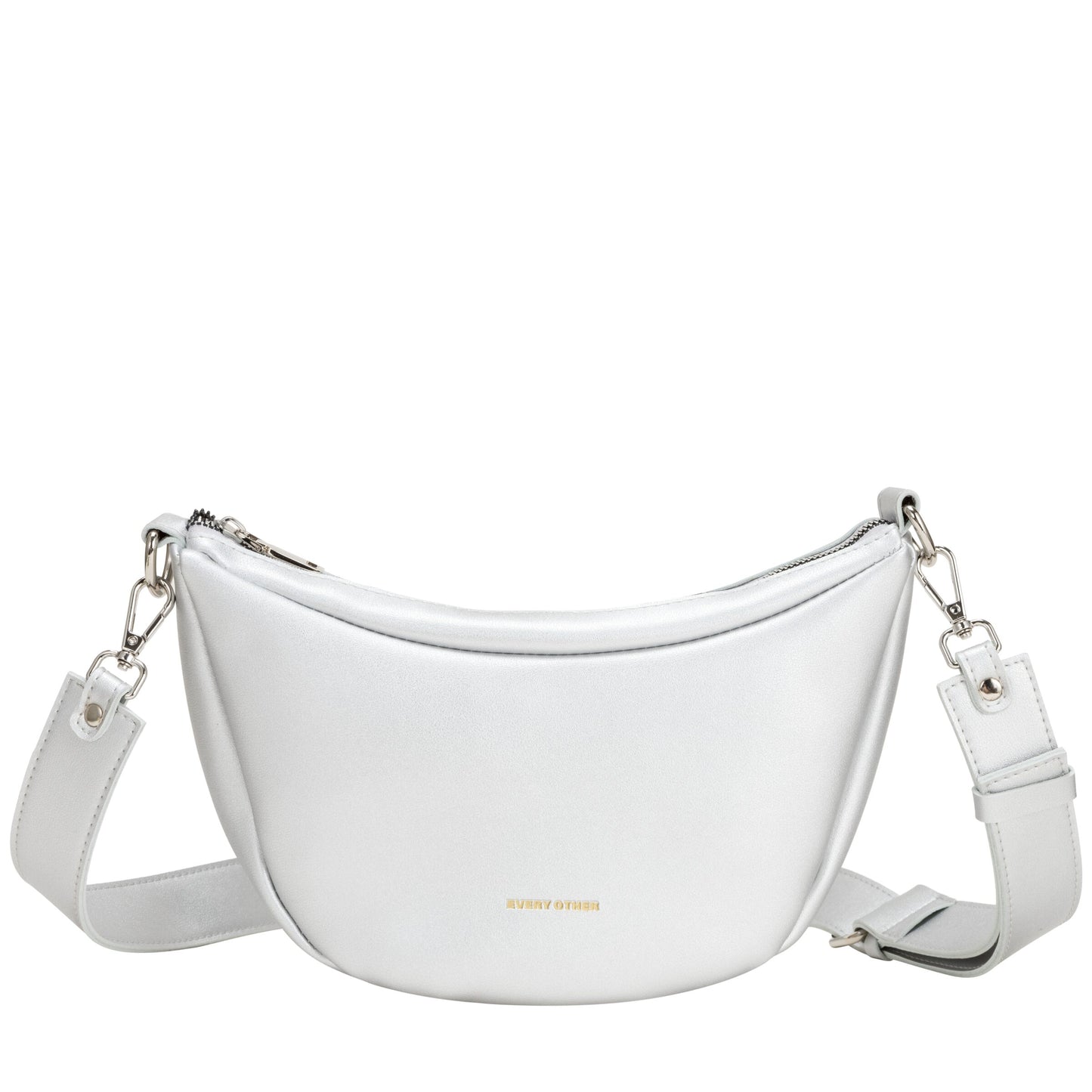 Slouch Crossbody Bag Silver