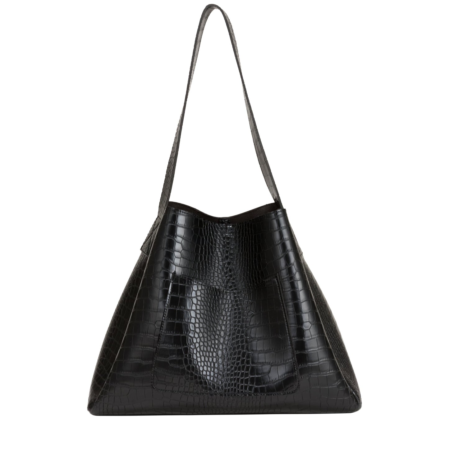 Croc effect large tote bag