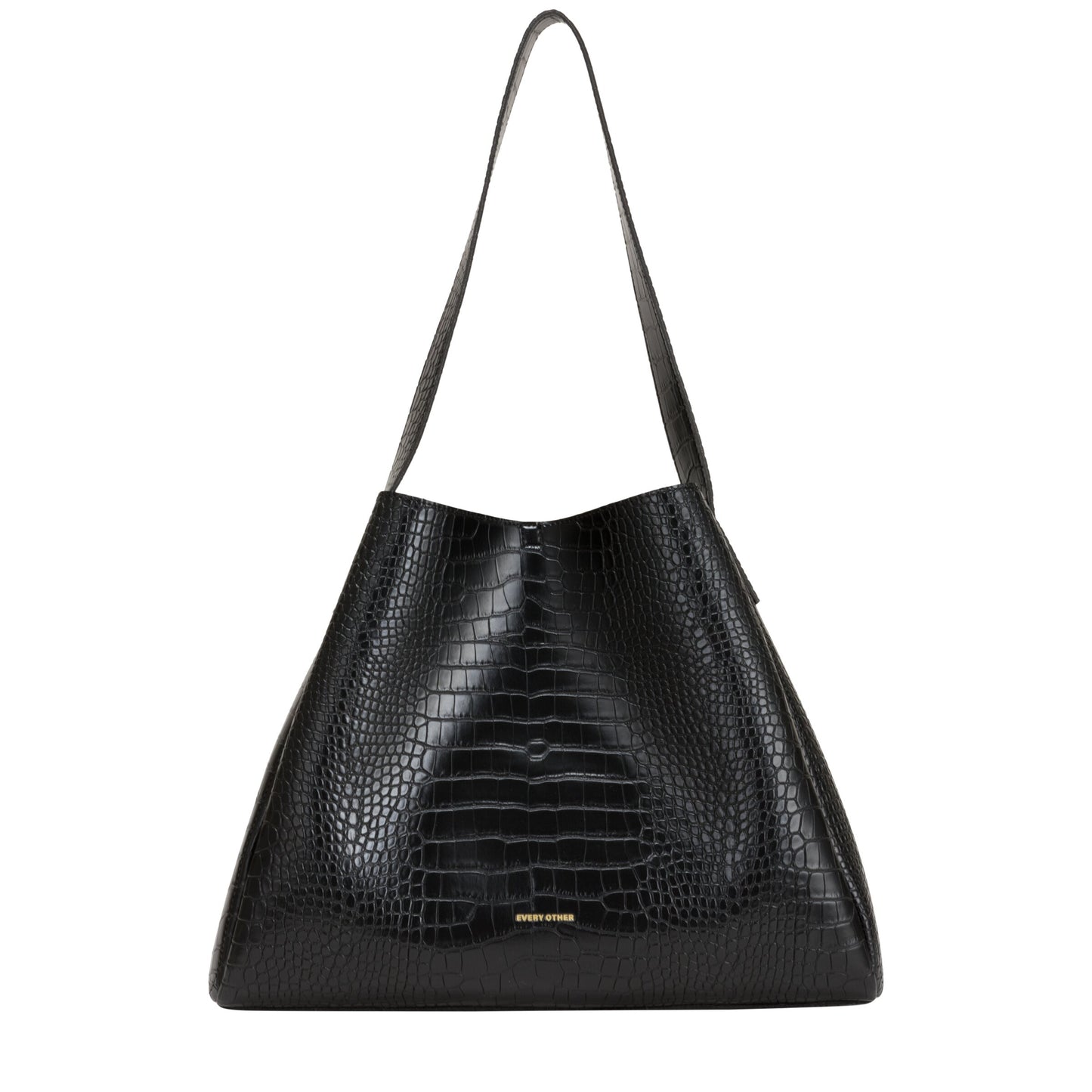Croc effect large tote bag