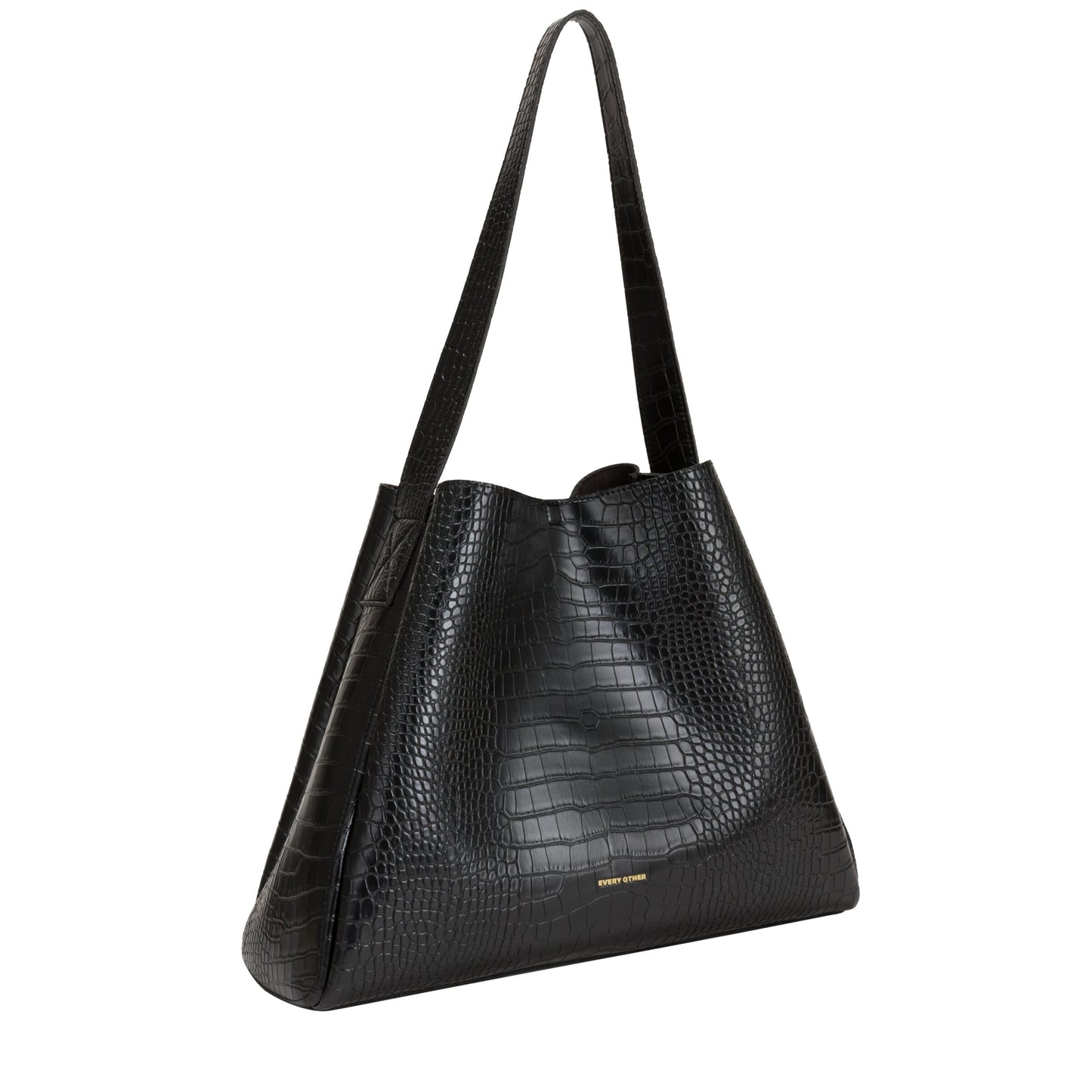 Croc effect large tote bag