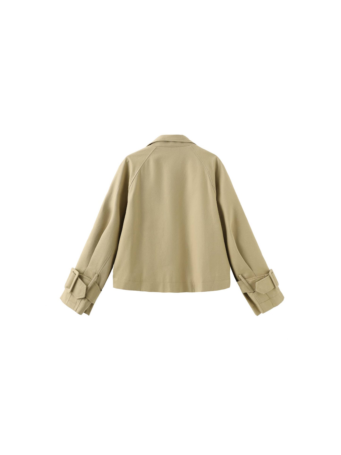 Overlay Cropped Trench Coat