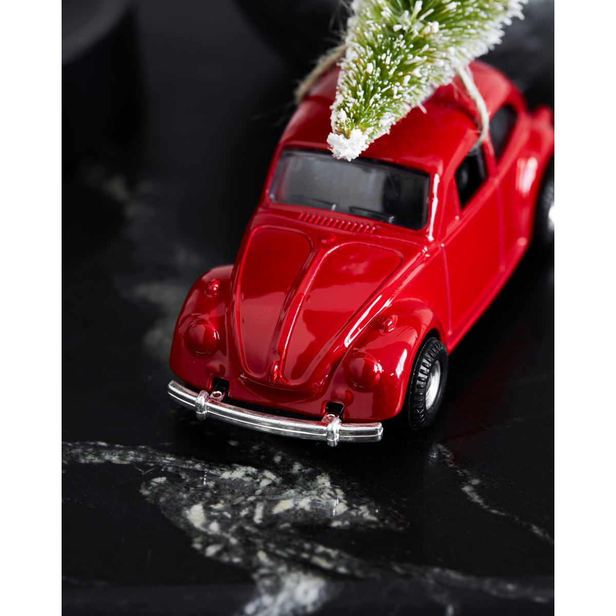 Decoration, Mini Xmas car, Red