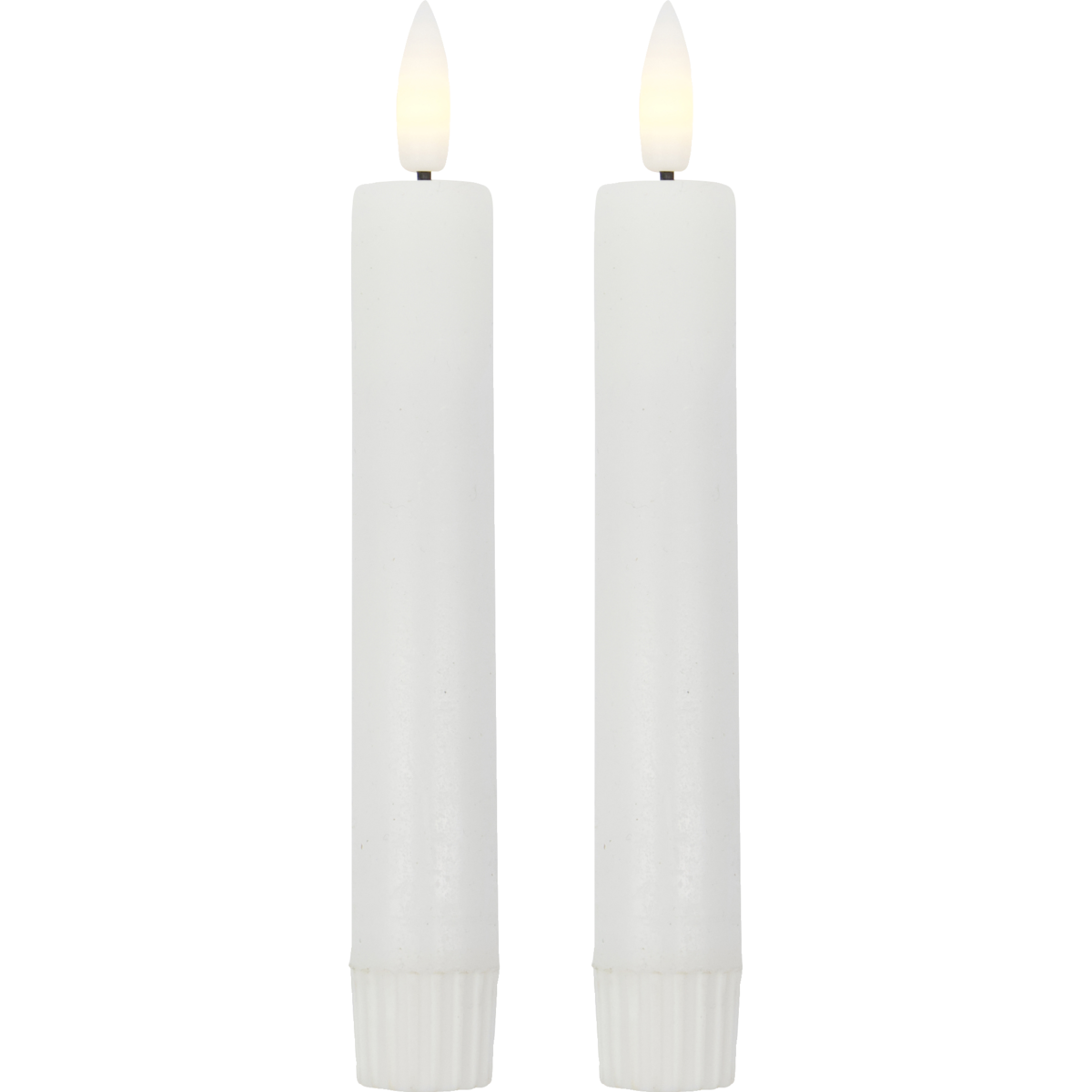 White LED Dinner Candles Short