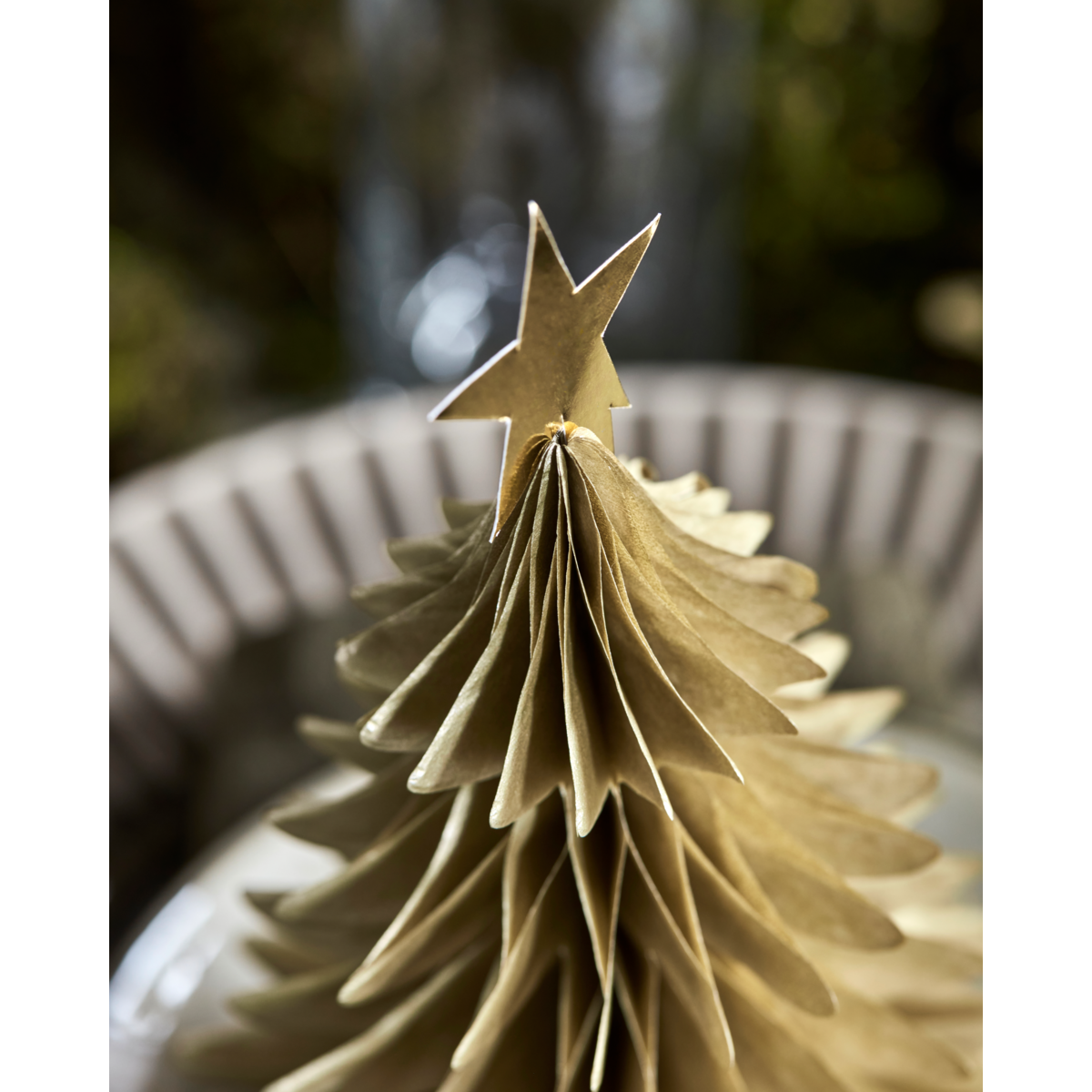 Christmas ornaments, Golden Tree - Set of 3