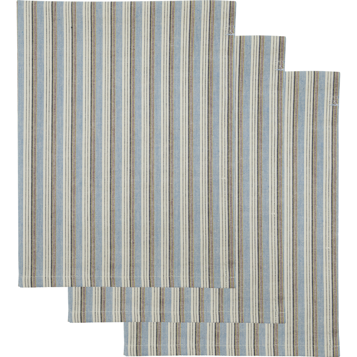 Tea towels blue and sand set of 3