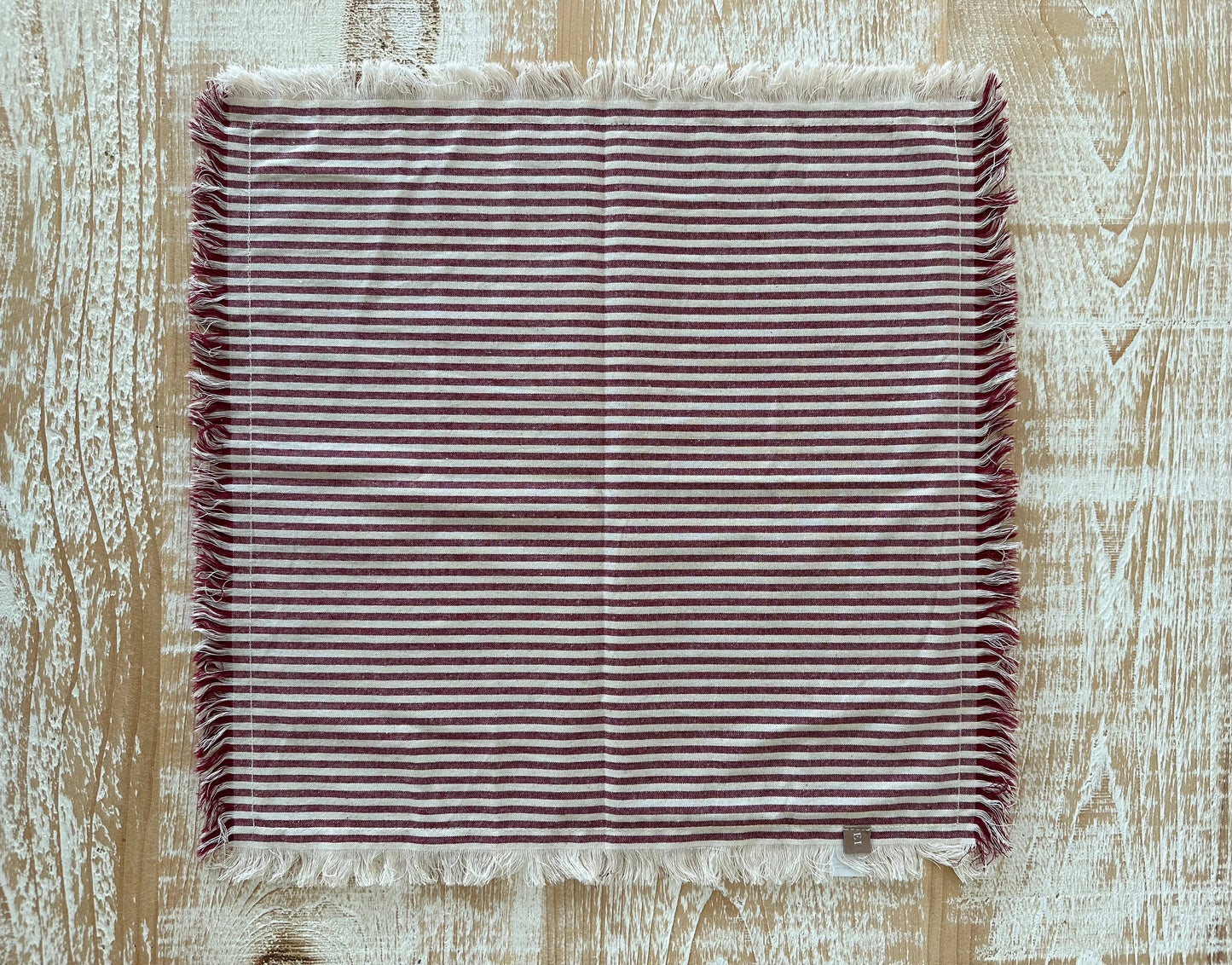 Red Stripe Napkins - set of 4