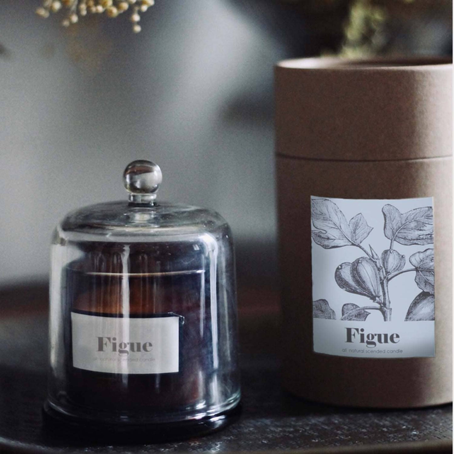 Amber Bell Candle Pm Woody Fig - MarramTrading.com