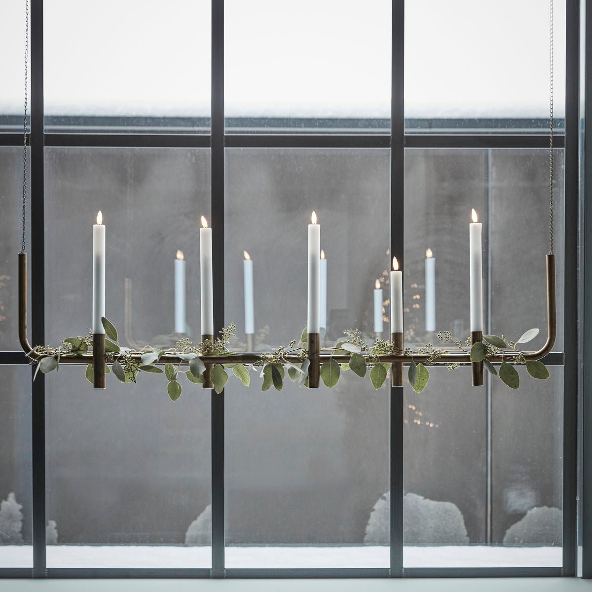 Antique Brass Hanging Candle Holder - MarramTrading.com
