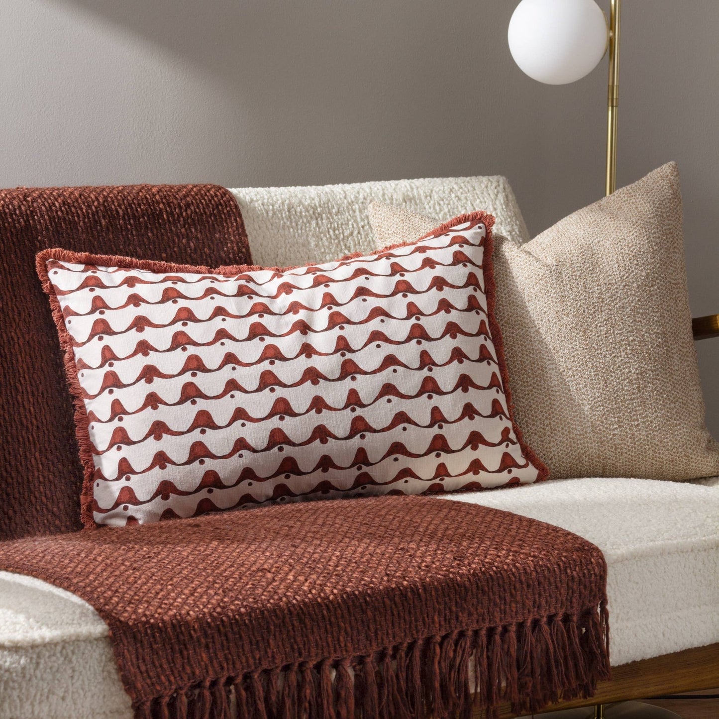 Avery Cushion Chestnut Red - MarramTrading.com
