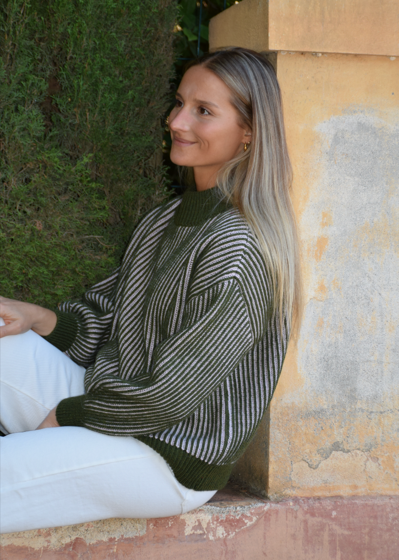 Emma Khaki and Pink Jersey: L