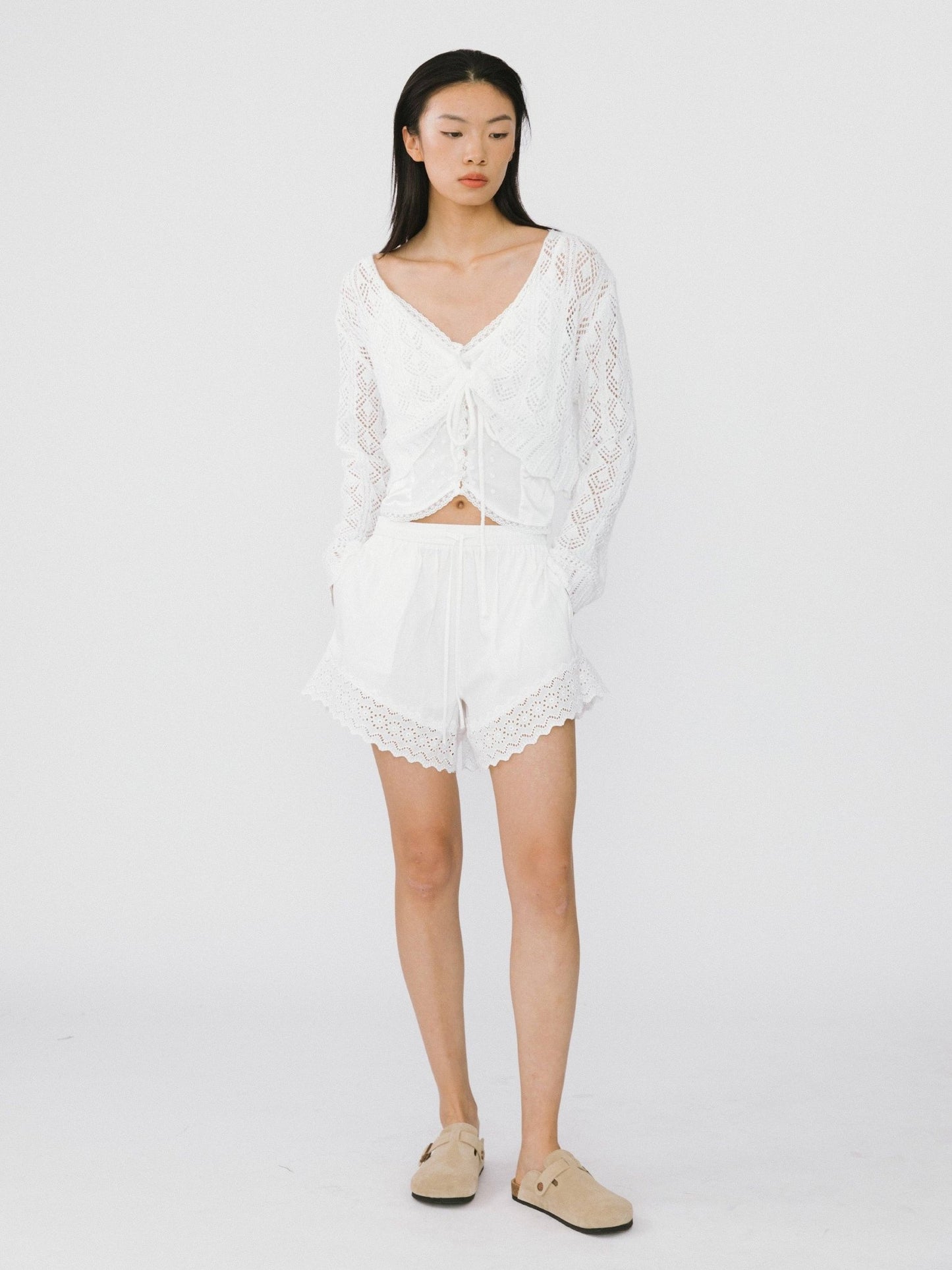 Casual Lace 100% Cotton Shorts - MarramTrading.com