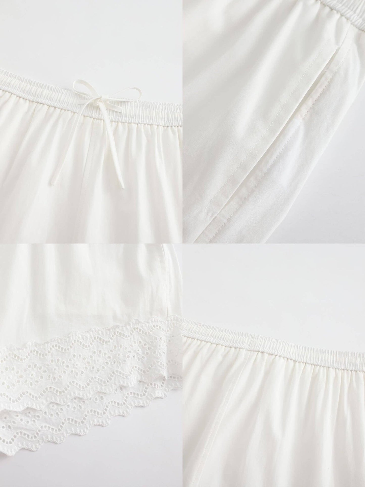 Casual Lace 100% Cotton Shorts - MarramTrading.com