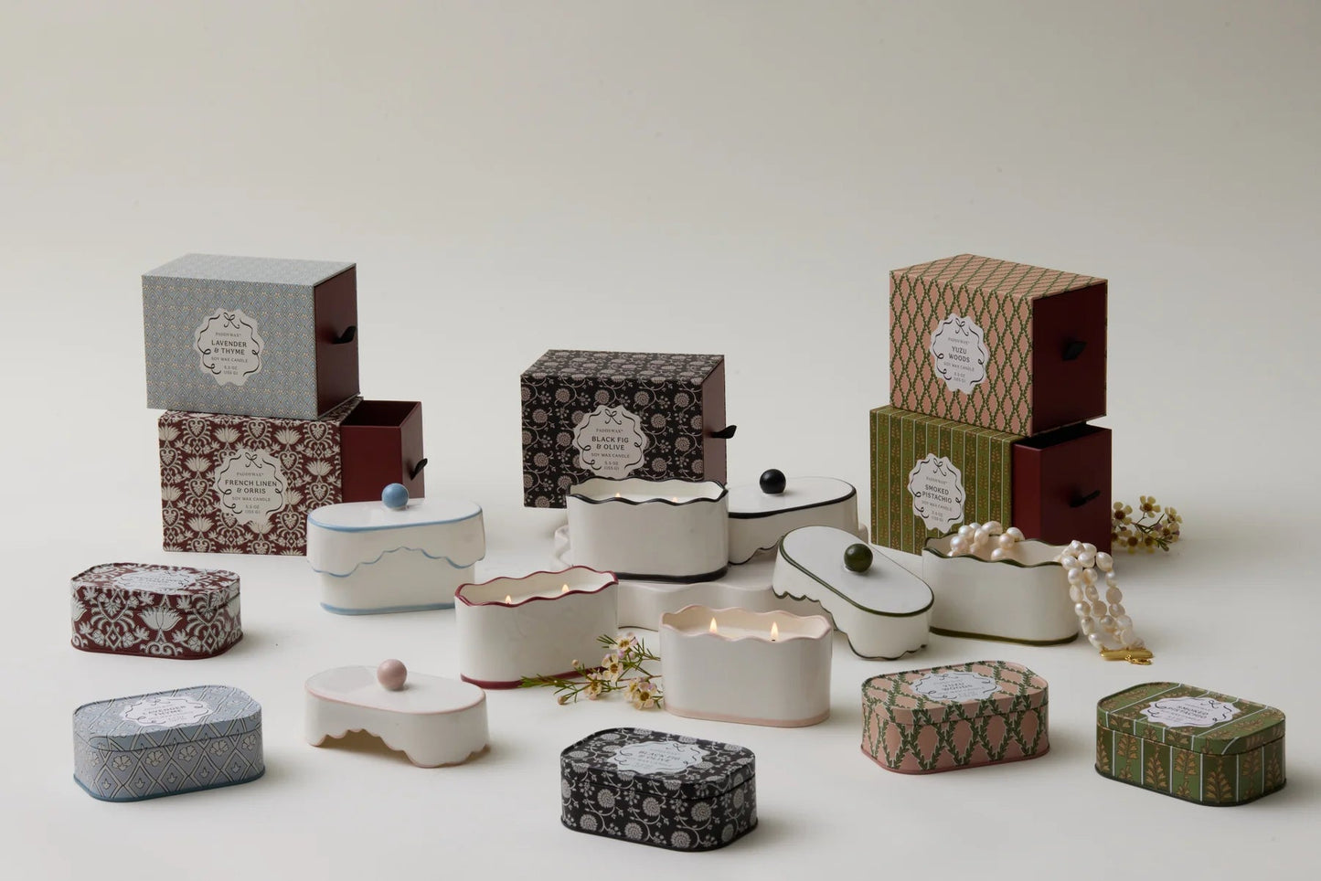 CHERIE CERAMIC DISH CANDLE - BLACK - BLACK FIG & OLIVE - MarramTrading.com