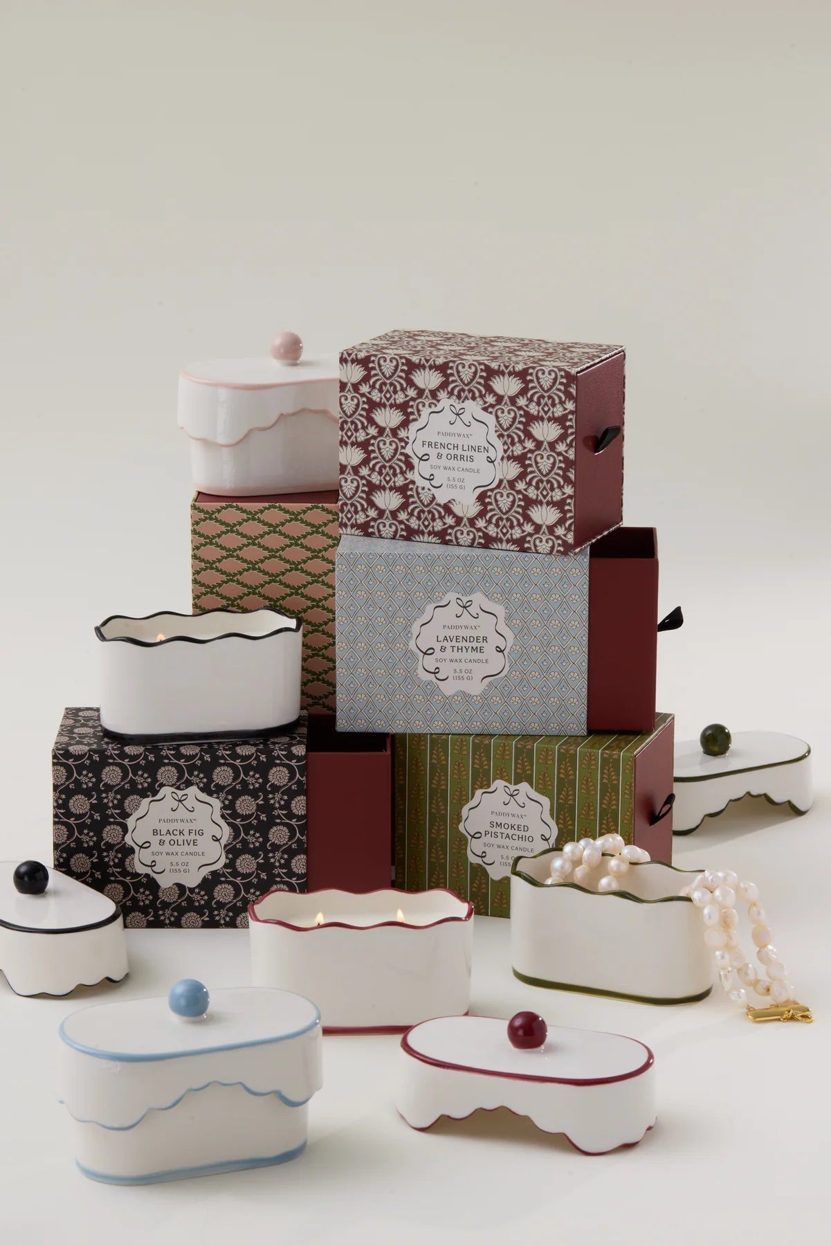 CHERIE CERAMIC DISH CANDLE - BLACK - BLACK FIG & OLIVE - MarramTrading.com