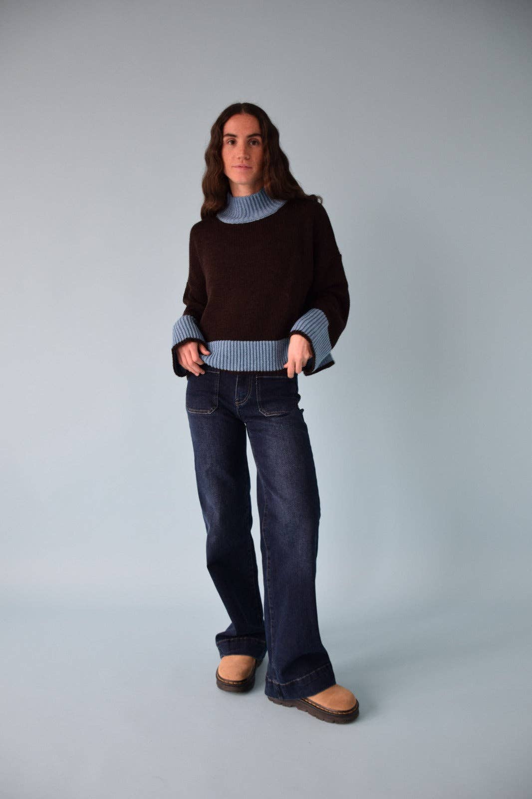 Brown and Blue Bruna Jersey