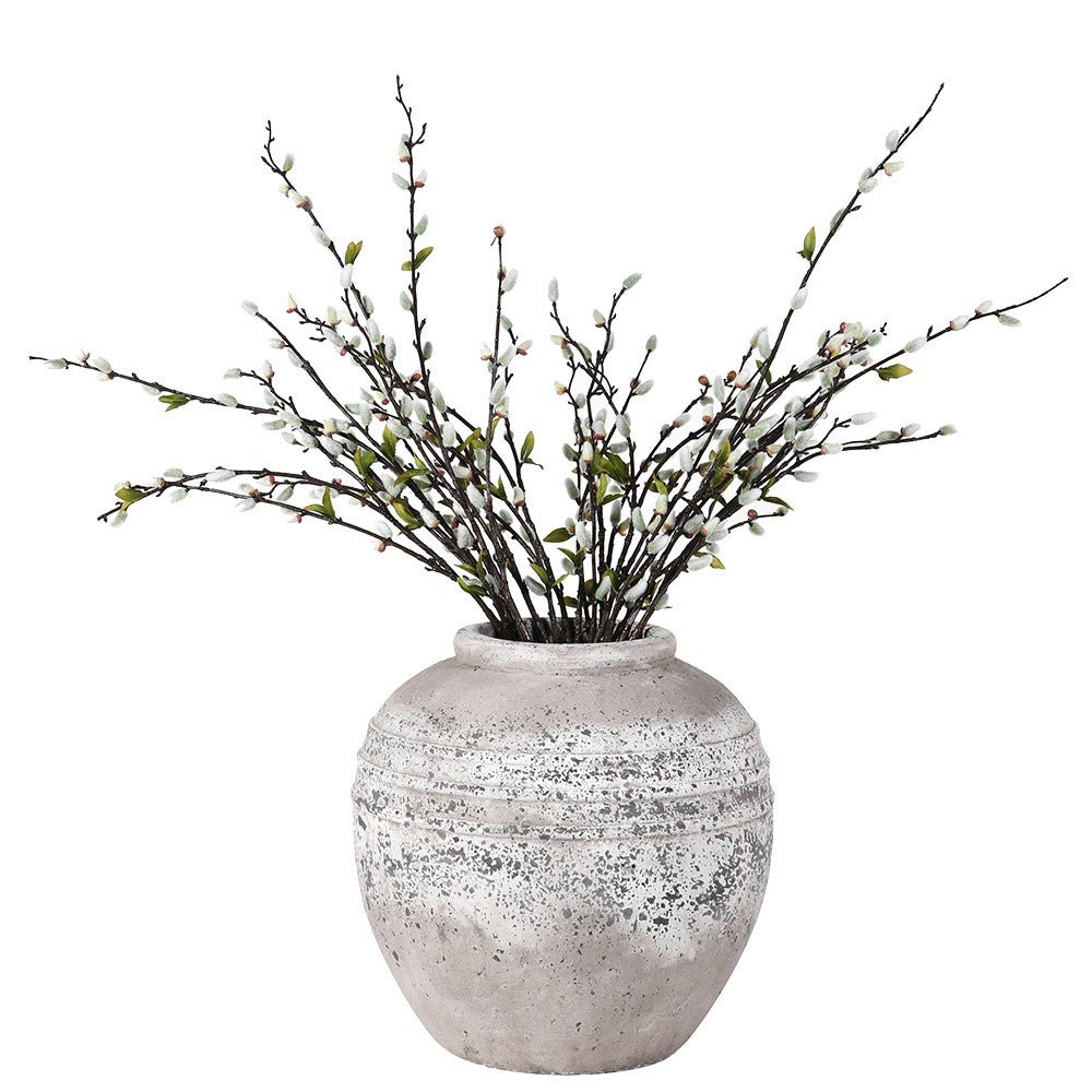 Distressed Stone Vase - MarramTrading.com