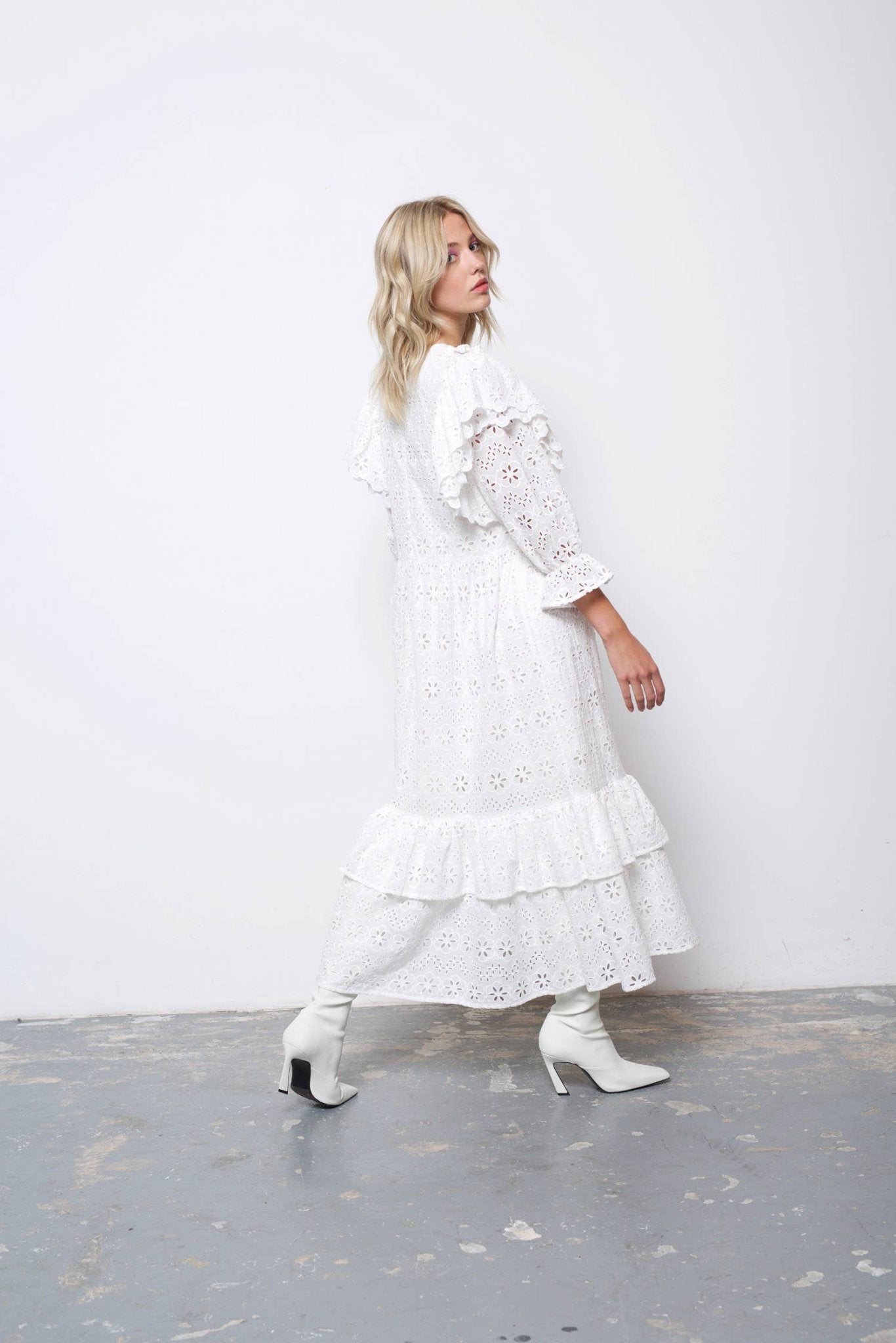 Eden Asymmetrical Hem Midi Tea Dress - MarramTrading.com