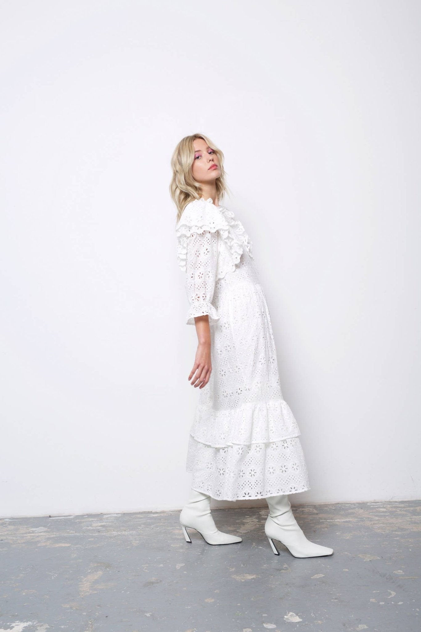 Eden Asymmetrical Hem Midi Tea Dress - MarramTrading.com