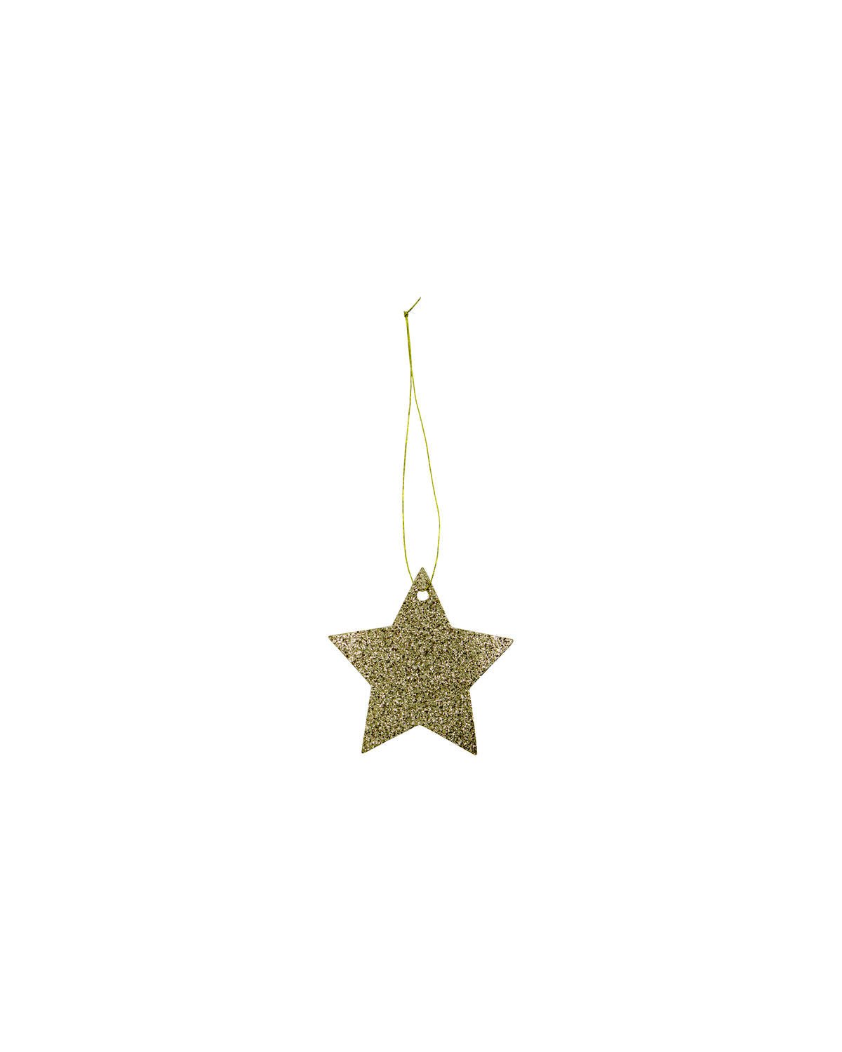Gold Glitter Star Gift Tags Pack of 12 - MarramTrading.com