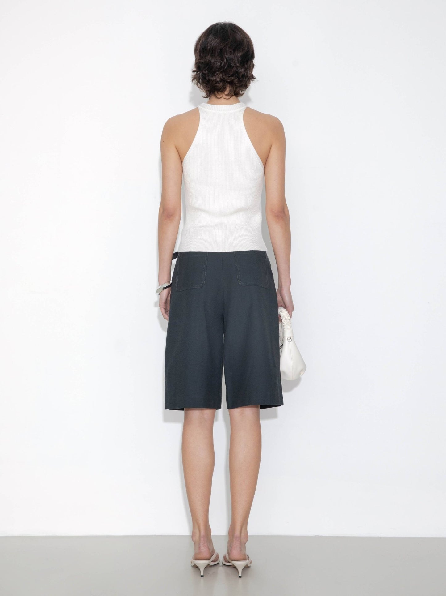 Halter Neck Off - Shoulder Cardigan Vest - MarramTrading.com