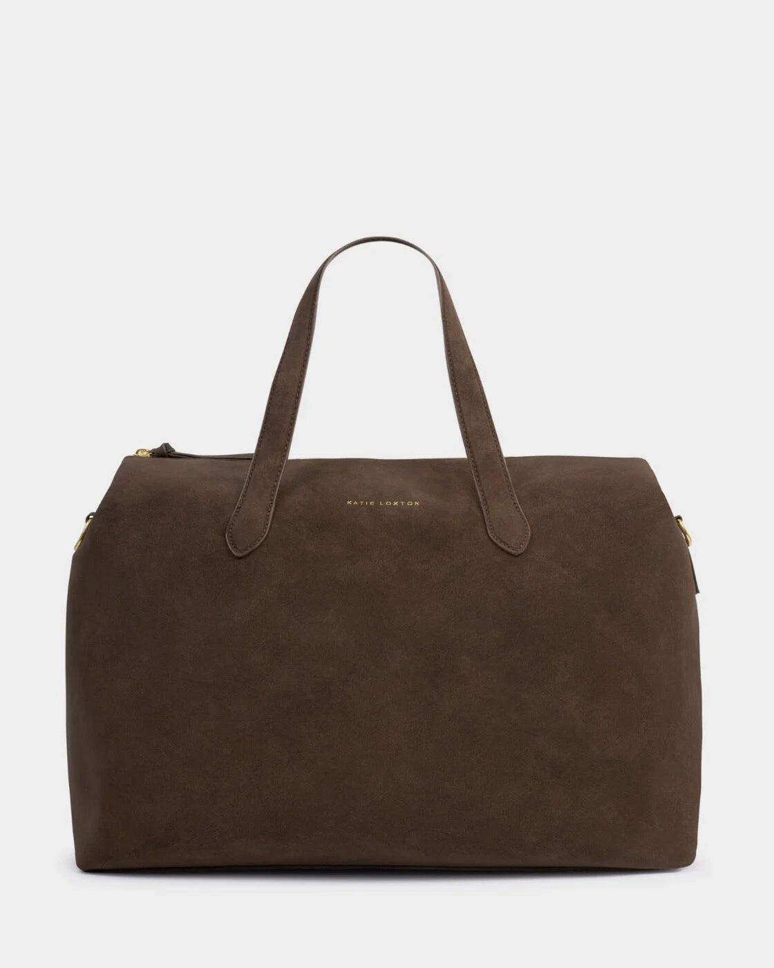 Faux Suede Chocolate Cabin Bag