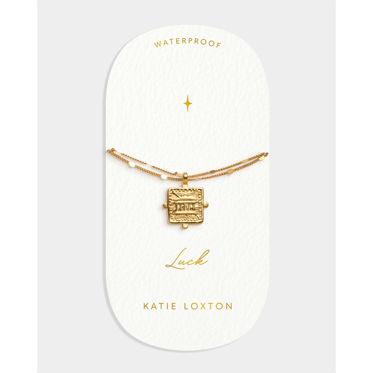 'Luck' Waterproof Gold Antique Coin Bracelet