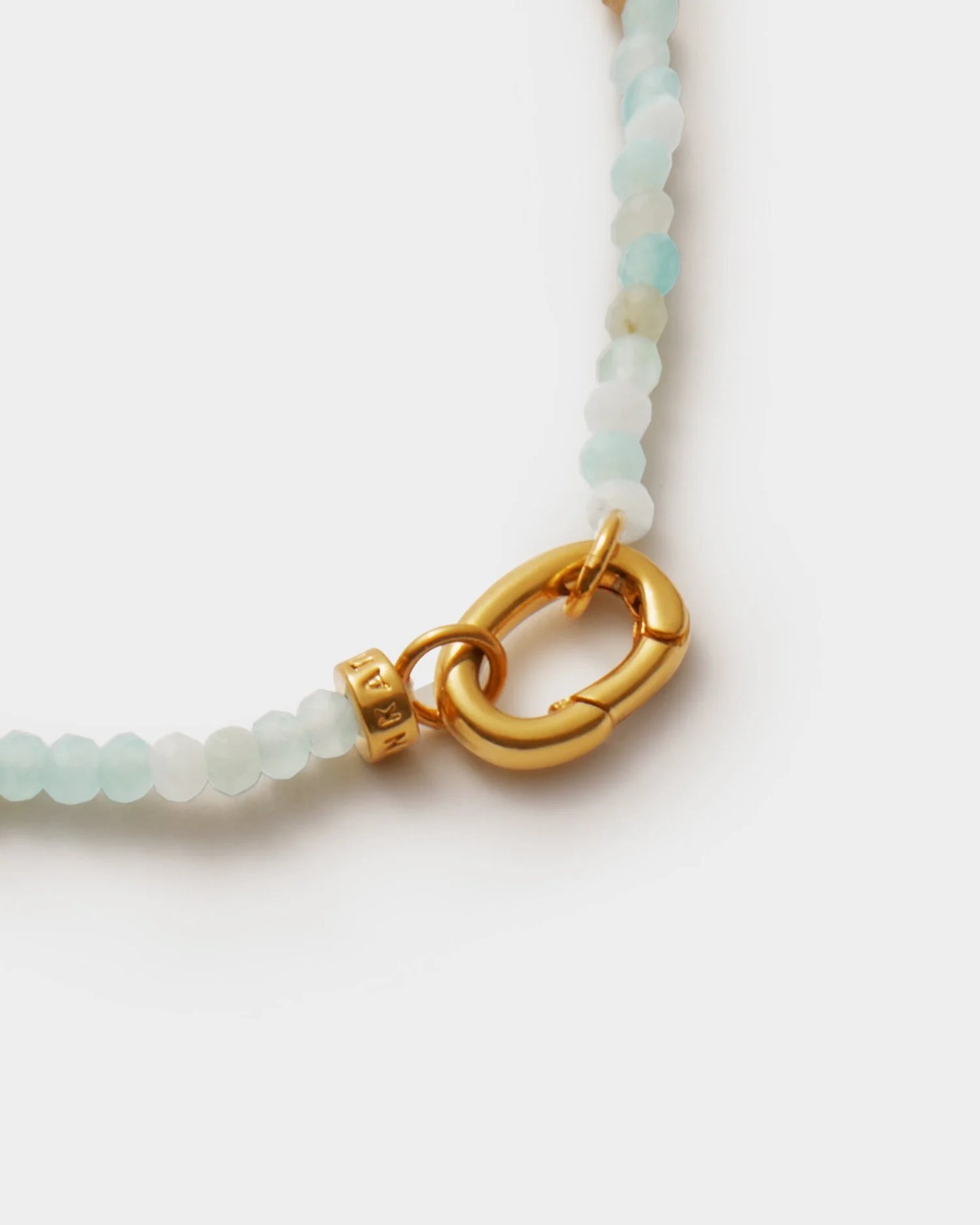 Amazonite Waterproof Gold Bracelet