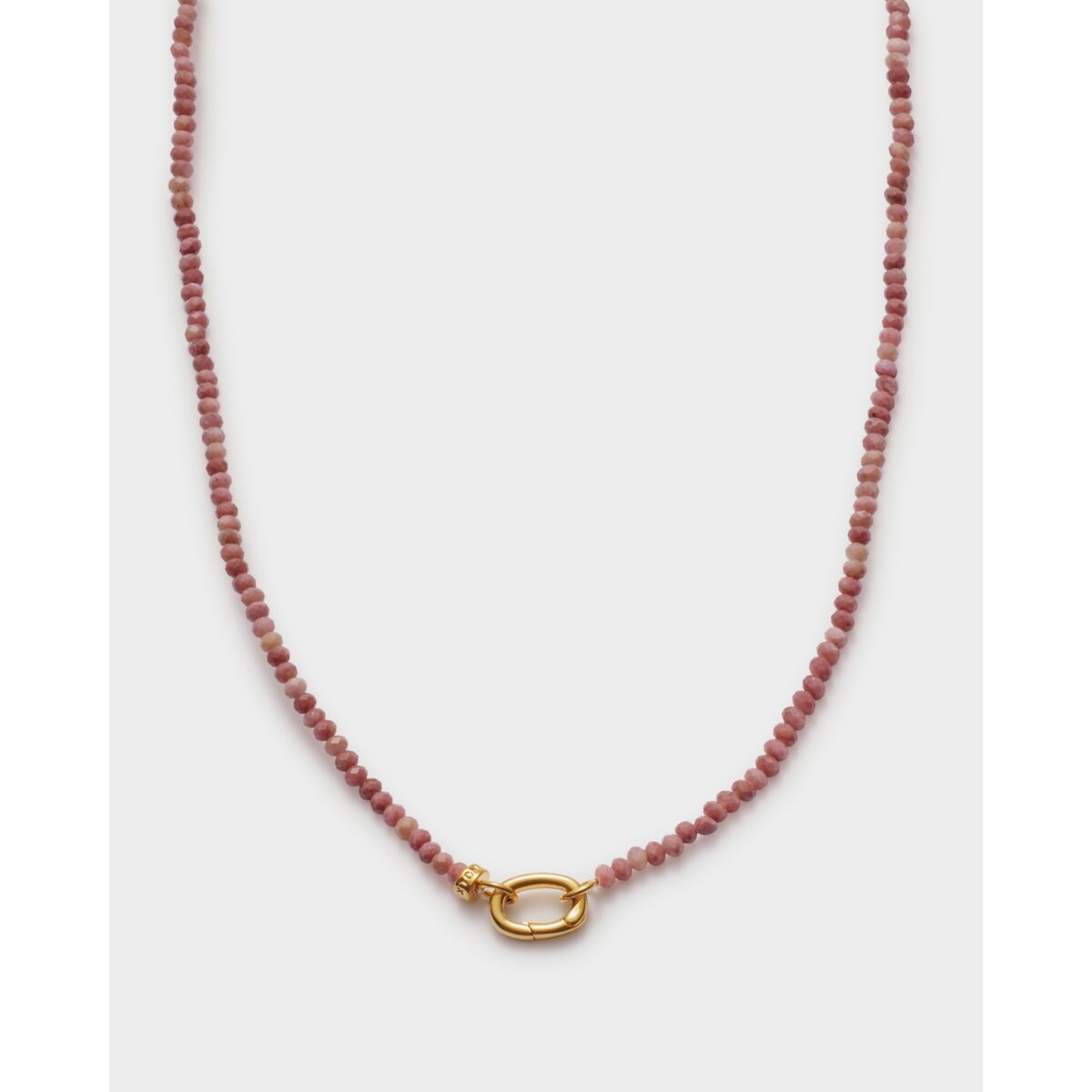 Rhodochrosite Waterproof Gold Necklace
