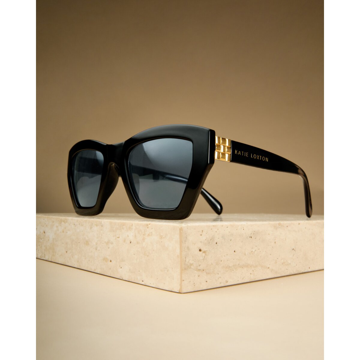 Palma Oversized Cat-Eye Sunglasses in Black