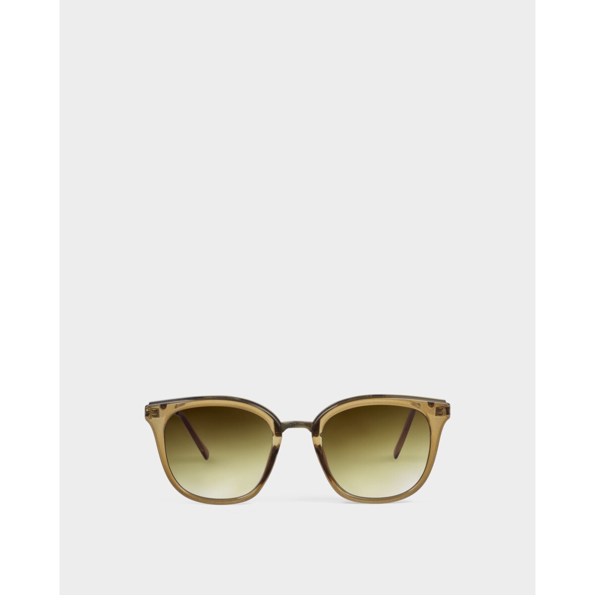 Provence Soft Square Sunglasses in Transparent Khaki