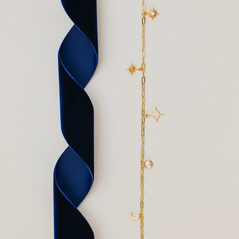 Celestial Multi Charm Rope Necklace