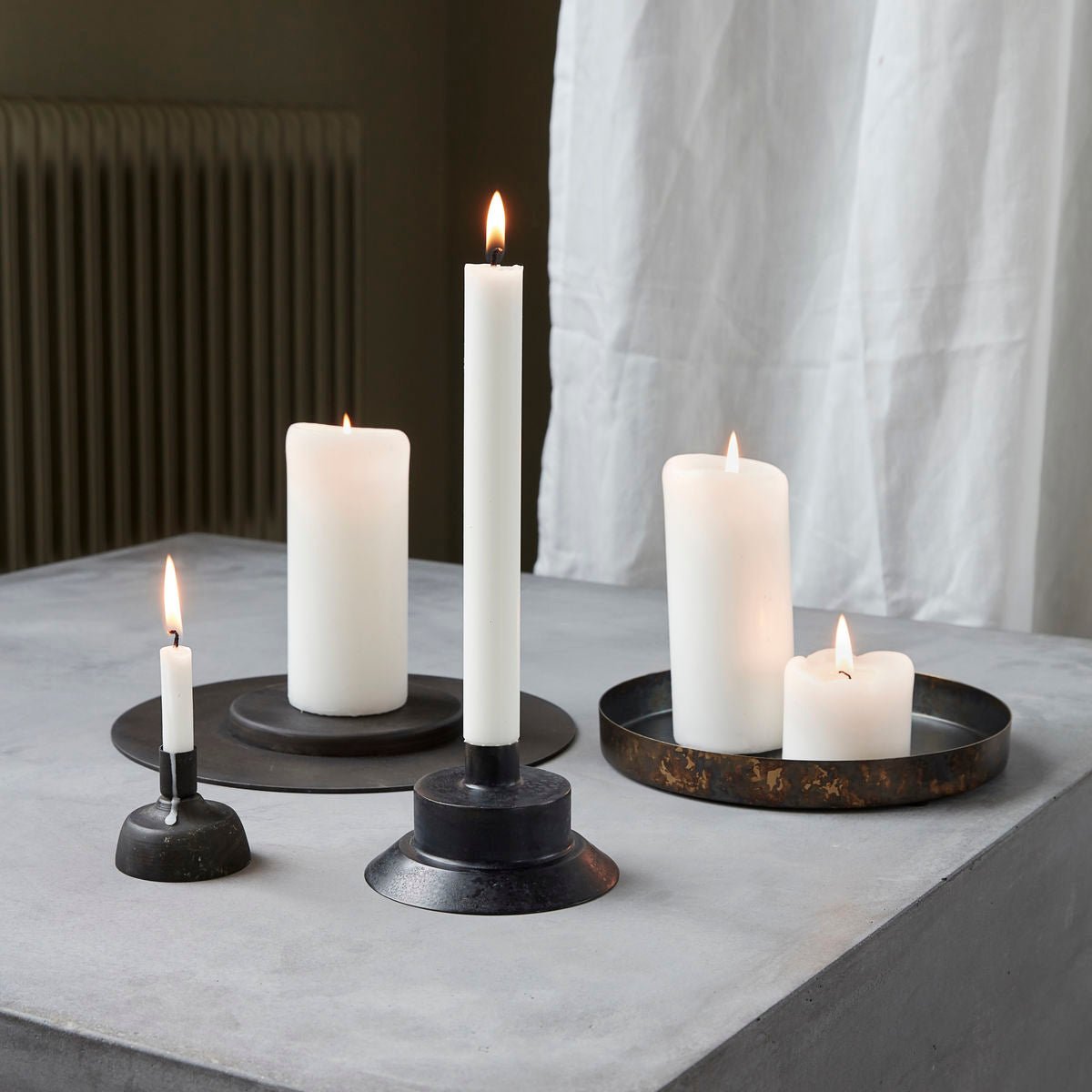 Matte Iron and Black Tray - MarramTrading.com