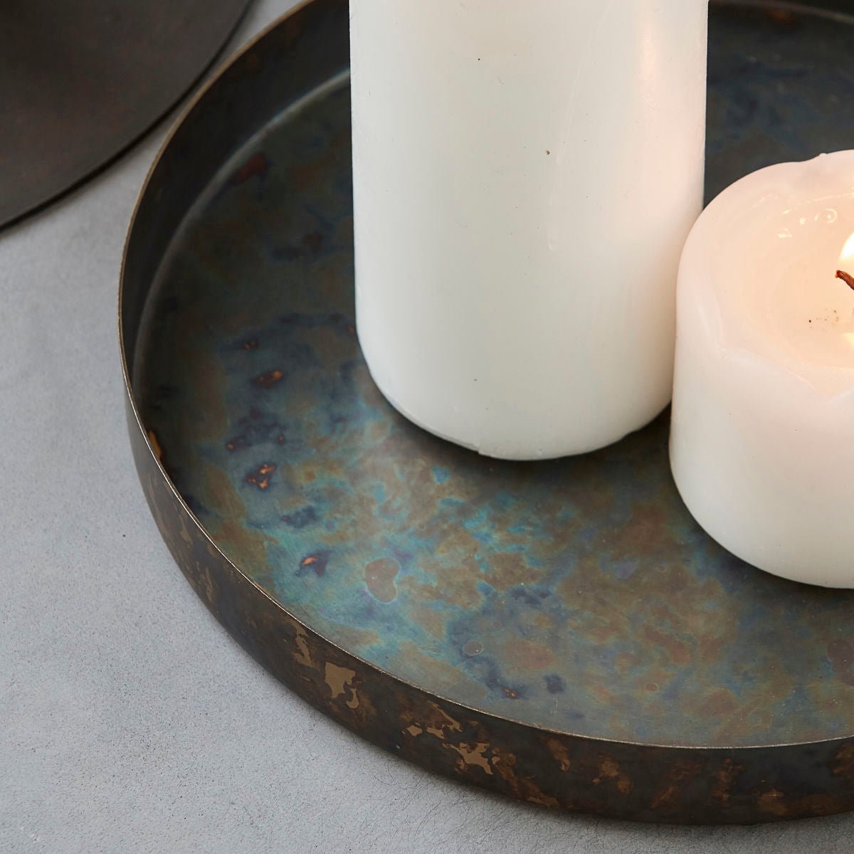 Matte Iron and Black Tray - MarramTrading.com