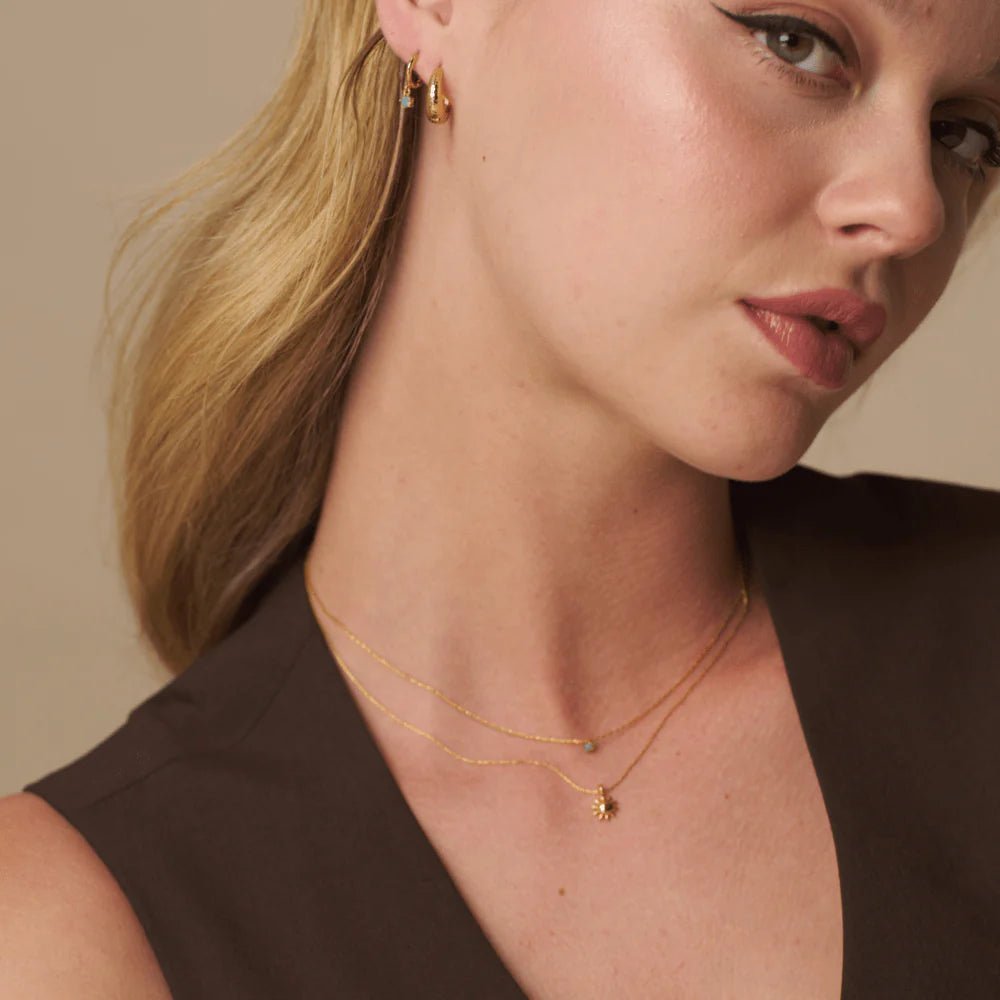 Mini Molten Sun Collar Necklace - MarramTrading.com