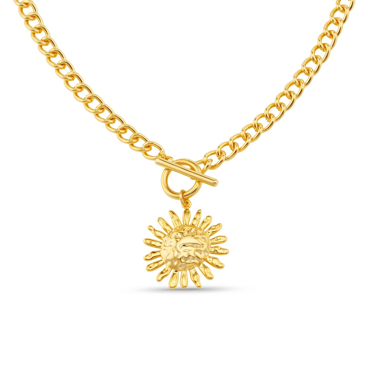 Molten Sun & T - Bar Necklace - MarramTrading.com
