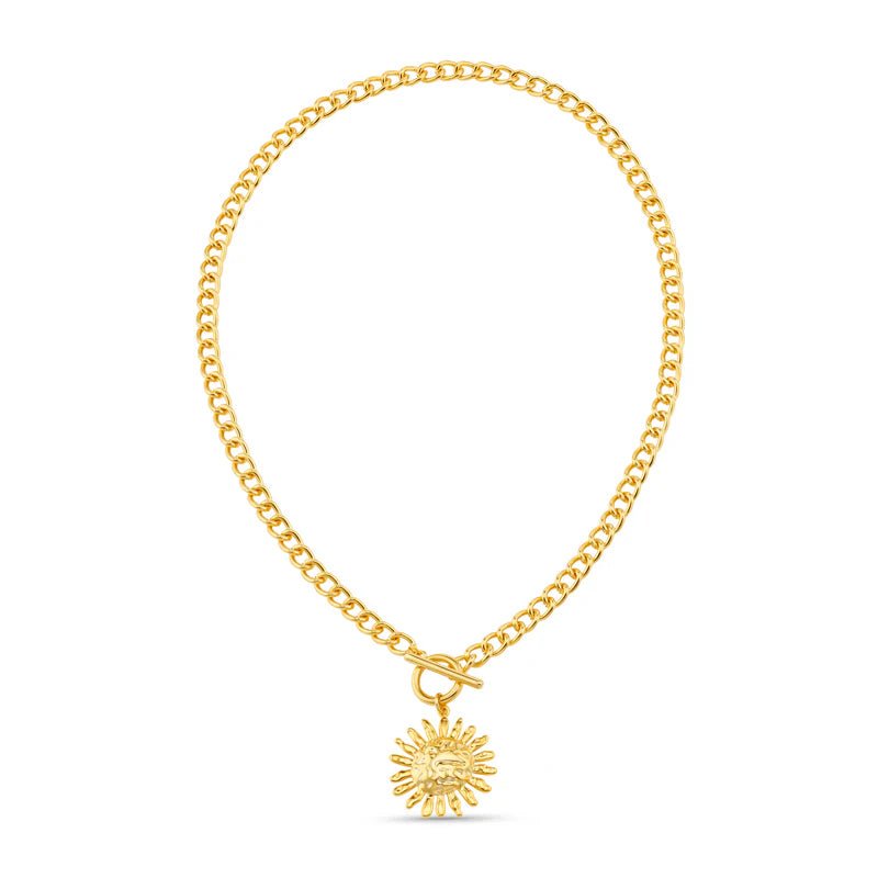Molten Sun & T - Bar Necklace - MarramTrading.com