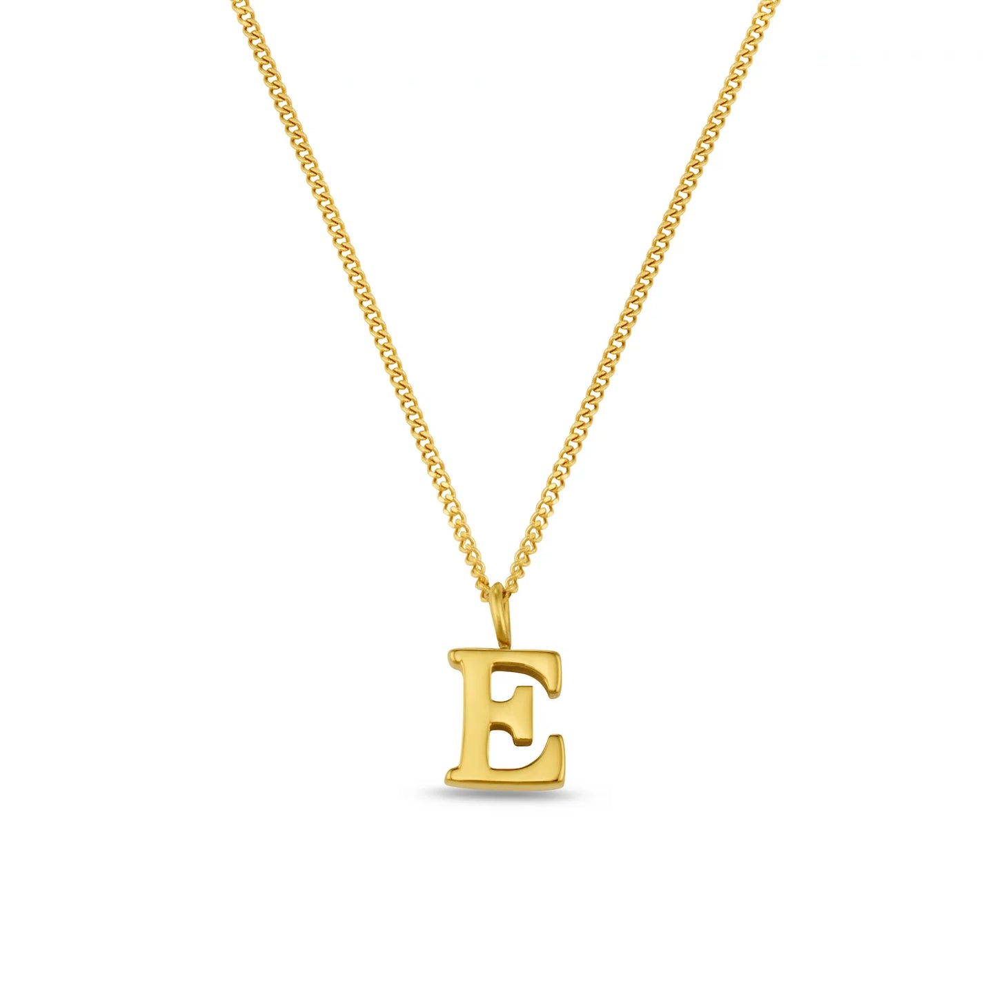 LUXE E Initial Necklace