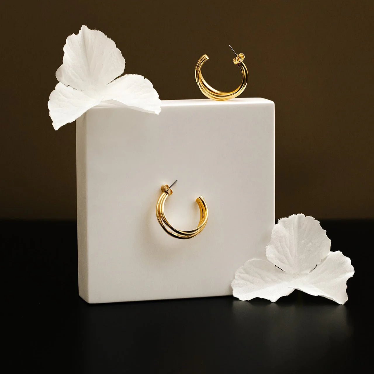 Open Interlocking Mid - Size Hoops - MarramTrading.com