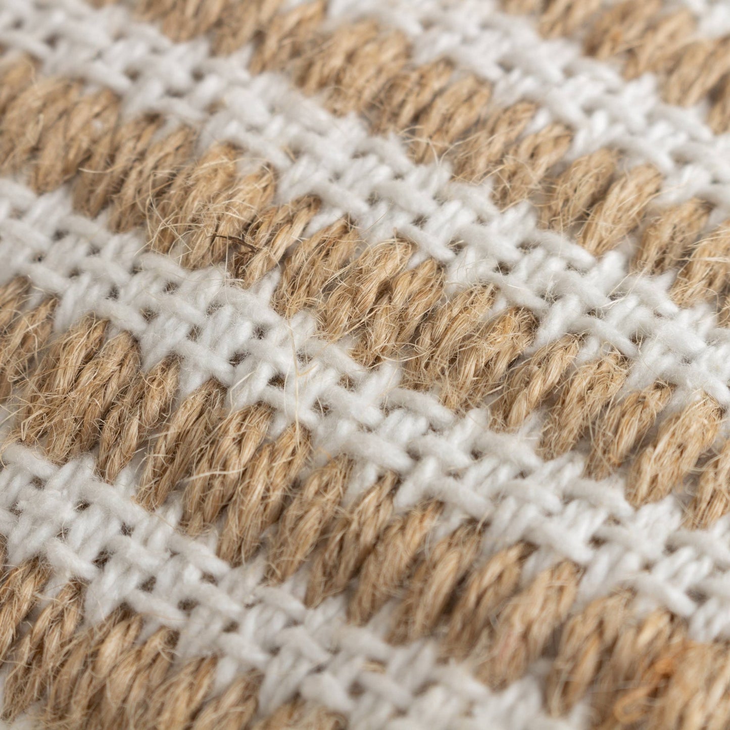 Organic Stripe Cushion Natural - MarramTrading.com