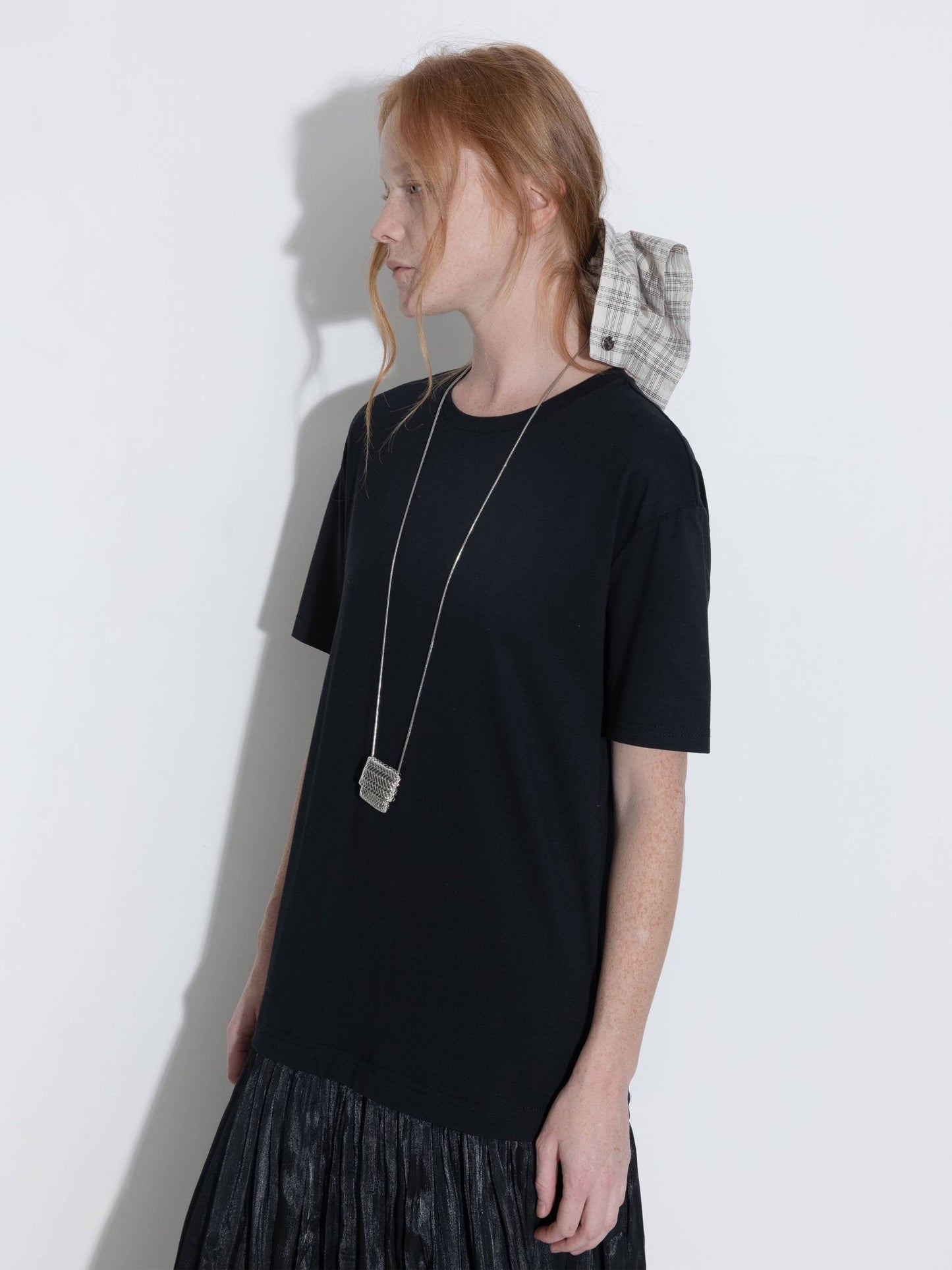 Oversized Round Neck Short Sleeve Pleated Dress - MarramTrading.com
