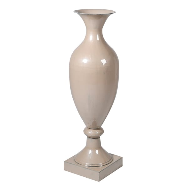 Pearl Enamel Footed Vase