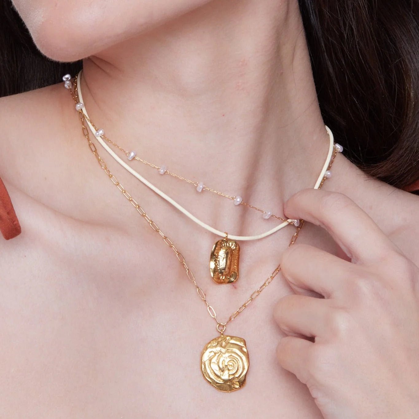 Pearl Stationed Chain Necklace - MarramTrading.com