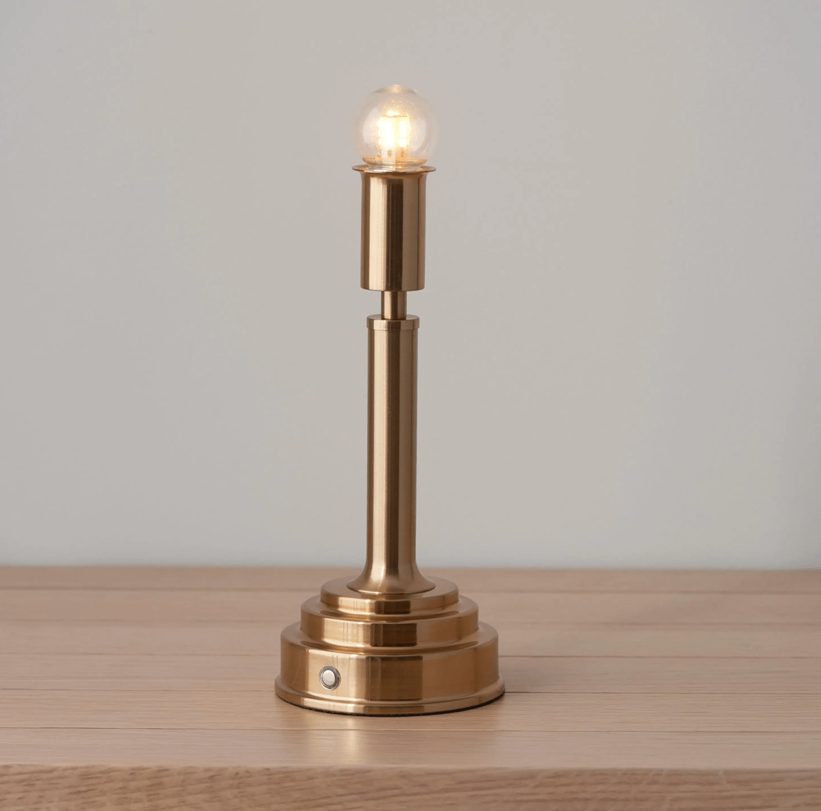 Rechargeable Table Lamp Base Brushed Brass - MarramTrading.com