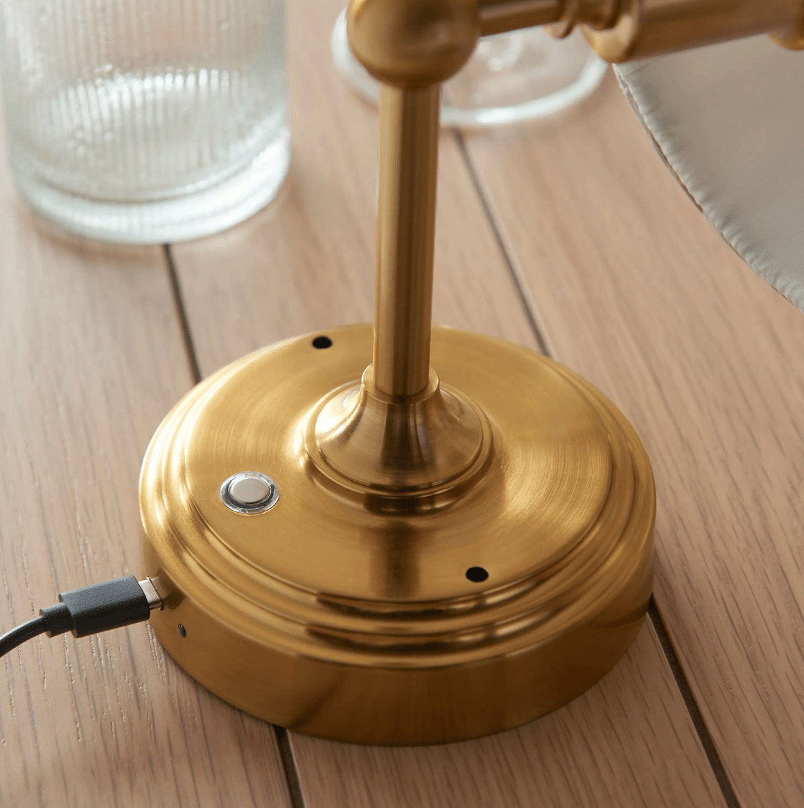 Rechargeable Wall Light Aged Brass - MarramTrading.com