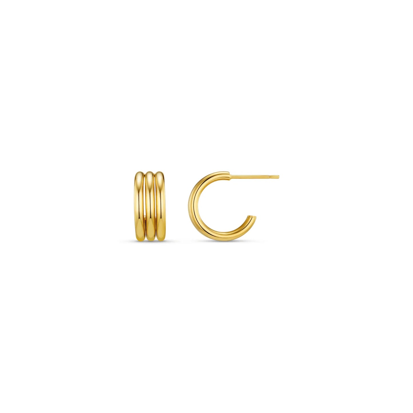 Linear Small Hoop Earrings