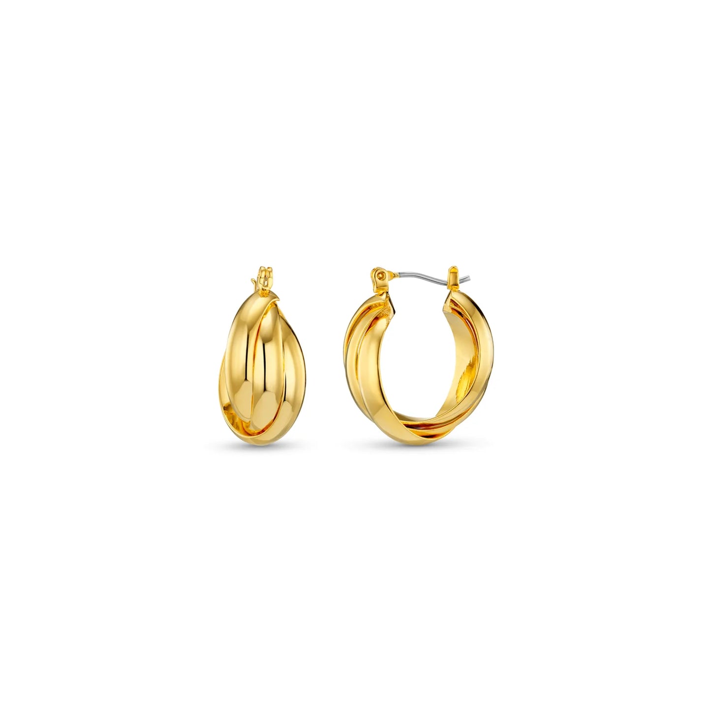 Small Interlocking Hoop Earrings