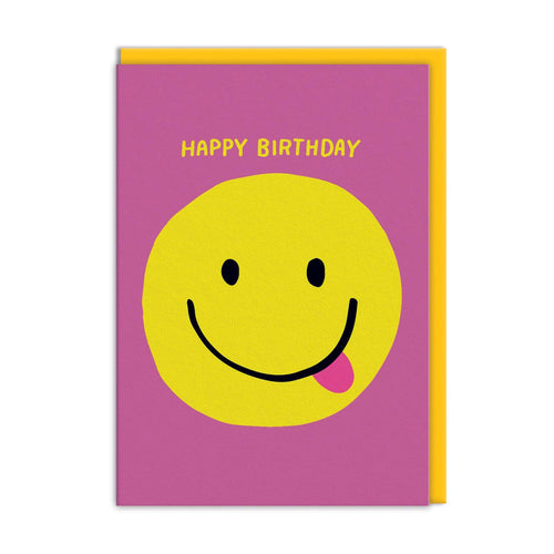 Smiley Face Happy Birthday Card - MarramTrading.com