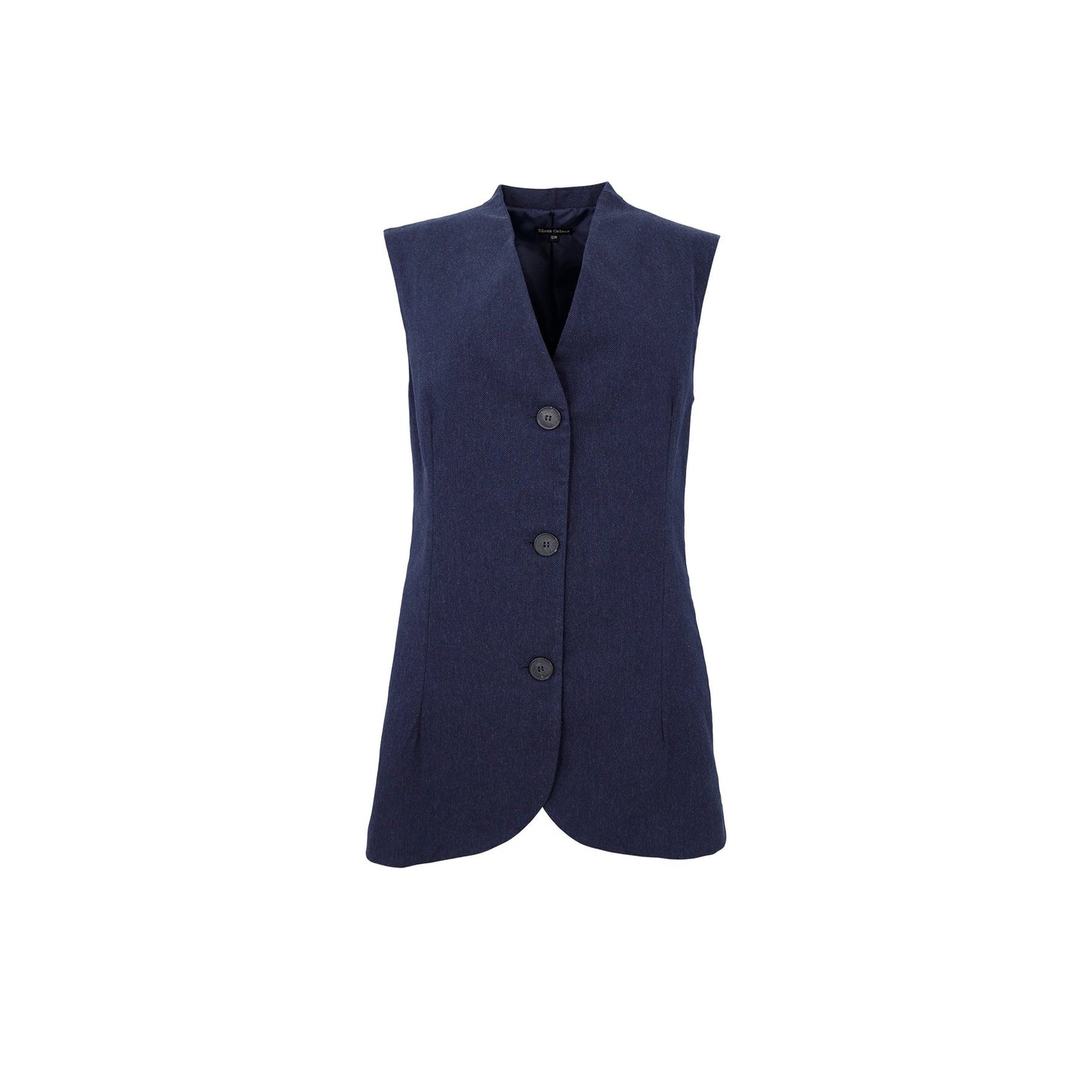 Tailored Longline Vest Navy Blue - MarramTrading.com