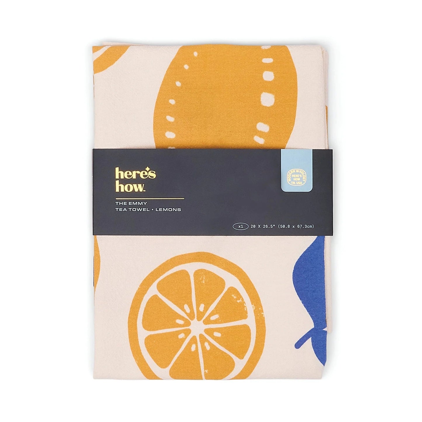 THE EMMY TEA TOWEL - LEMONS - MarramTrading.com